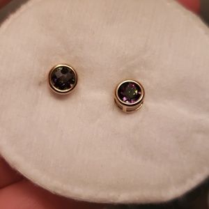 Mystic topaz earings